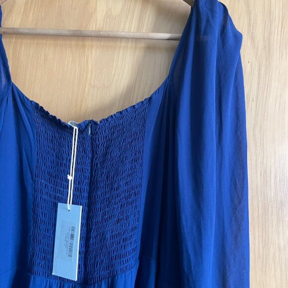 Reformation Theo Dress in Blue Danube Size 12 - Picture 4 of 13